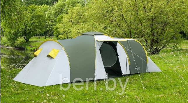 Палатка ACAMPER NADIR 8-местная с тамбуром, 3000 мм/ст green, - фото 1 - id-p123948531