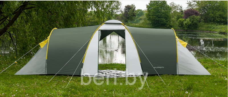 Палатка ACAMPER NADIR 8-местная с тамбуром, 3000 мм/ст green, - фото 2 - id-p123948531