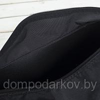 Сумка спортивная, отдел на молнии, 2 наружных кармана, цвет чёрный, фото 4