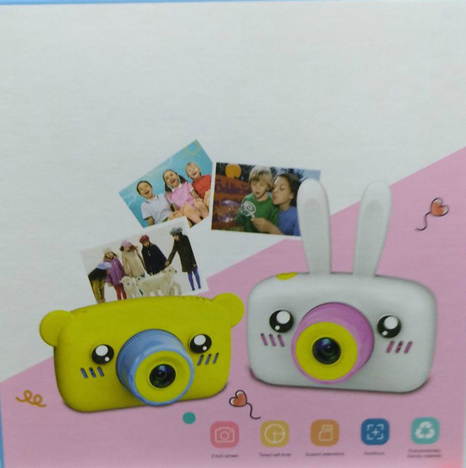 Детский цифровой фотоаппарат Зайчик Smart Kids Camera 3 Series (в ассортименте) - фото 4 - id-p123961939