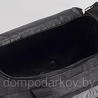 Сумка спортивная, отдел на молнии, 4 наружных кармана, длинный ремень, цвет чёрный, фото 5