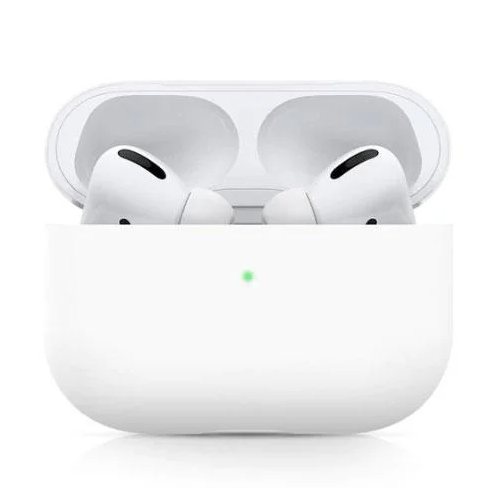 Силиконовый чехол для Apple Airpods Pro, белый