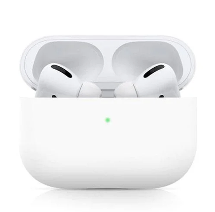 Силиконовый чехол для Apple Airpods Pro, белый, фото 2