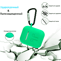 Силиконовый чехол для Apple Airpods с рисунком, мятный, фото 2