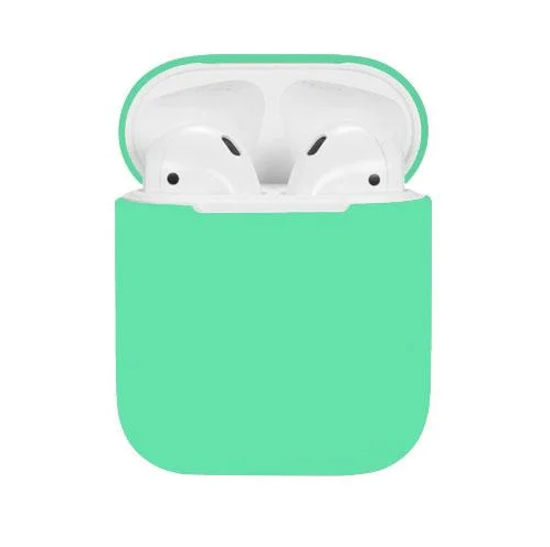 Силиконовый чехол для Apple Airpods, мятный