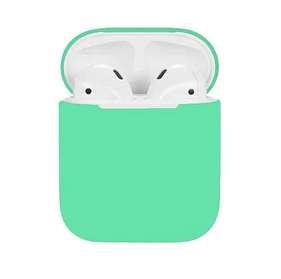 Силиконовый чехол для Apple Airpods, мятный