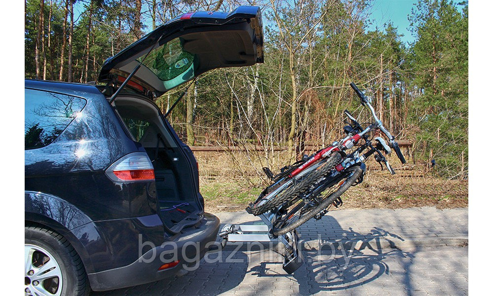 Велокрепление на фаркоп Amos GIRO 2. Платформа с наклоном для 2 велосипедов - фото 5 - id-p123965246