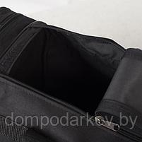 Сумка спортивная, отдел на молнии, 4 наружных кармана, цвет чёрный, фото 4