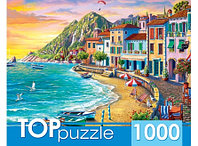 TOPpuzzle. ПАЗЛЫ 1000 элементов. Курортный город на закате