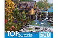 TOPpuzzle. ПАЗЛЫ 500 элементов. ВОДЯНАЯ МЕЛЬНИЦА
