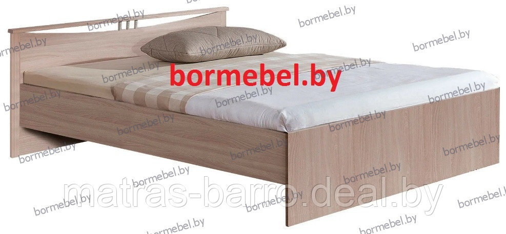 Кровать двуспальная Мелисса 140 с ящиками (ясень шимо светлый) - фото 2 - id-p124010298