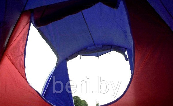 Палатка ACAMPER MONSUN blue 3-местная 3000 мм/ст, 135 + 210 х 185 х 125/110 см - фото 6 - id-p124017174