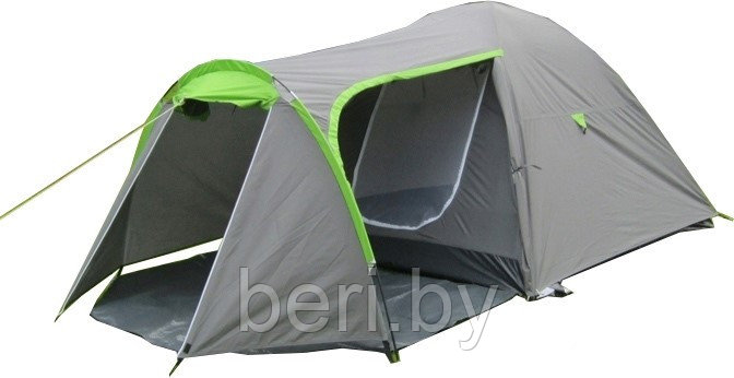 Палатка ACAMPER MONSUN grey 3-местная 3000 мм/ст, с тамбуром - фото 1 - id-p124017177