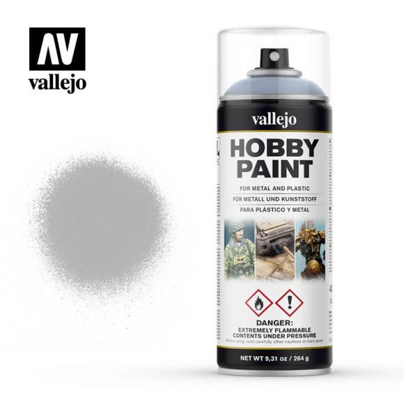 Краска-грунт в аэрозоли Metal-Plastic Gray (Серый), 400 мл, Acrylicos Vallejo (Испания) - фото 1 - id-p53899920