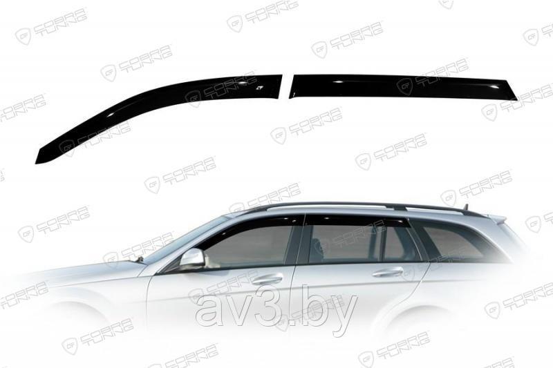 Ветровики Mercedes Benz C-klasse Wagon (S204) 2007-2013/ Мерседес Бенз С-класс (Cobra Tuning) - фото 1 - id-p60447760