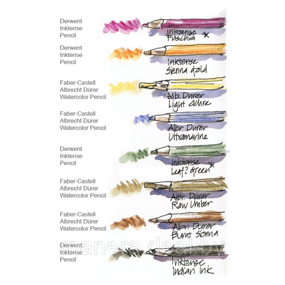 Набор профессиональных акварельных карандашей, 36 цветов - фото 3 - id-p76154516
