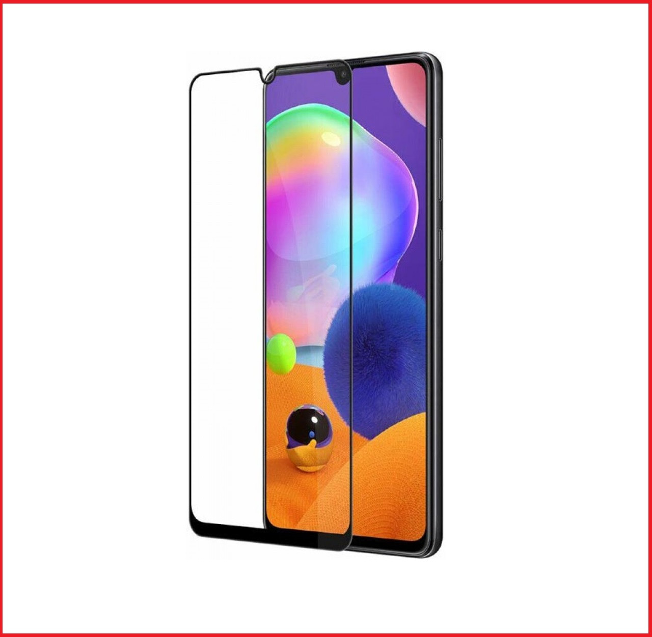 Защитное стекло Full-Screen для Samsung Galaxy A31 черный SM-A315 (5D-9D с полной проклейкой) - фото 2 - id-p124029785