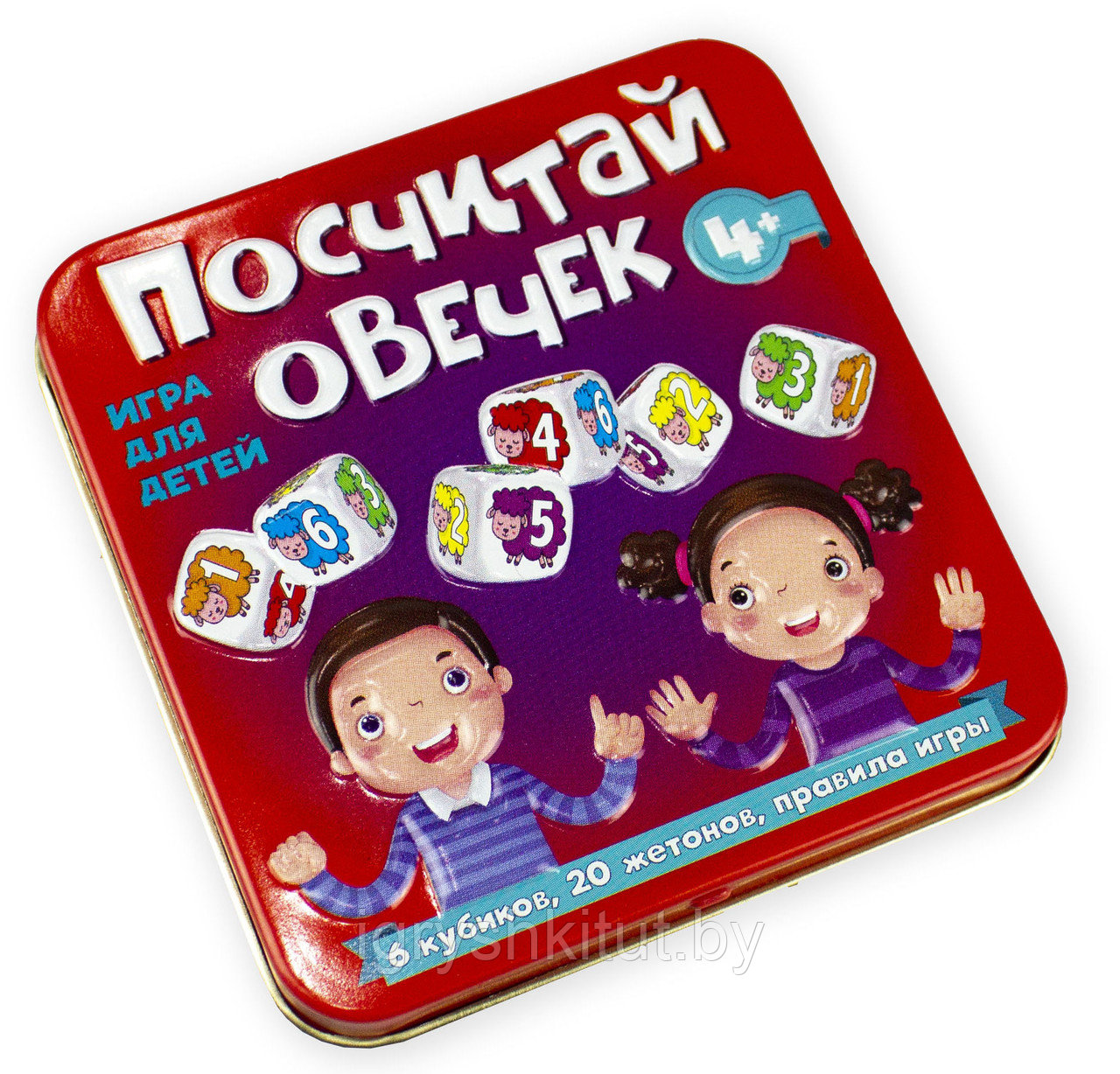 Игра настольная «Посчитай овечек» (жестяная коробочка), арт. 03554