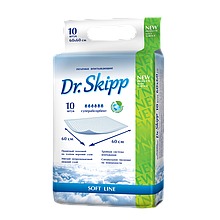 Пеленки гигиенические впитывающие Dr.Skipp Soft Line 60 х 60 см. (10 шт.)