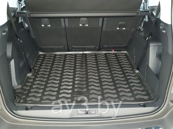 Коврик в багажник Peugeot 5008 (2017-) 5 Seats [71614] со сложенным 3-м рядом Aileron