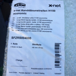 Изоляционная боковая лента KERMI x-net economic 150 мм, 25 м - фото 2 - id-p124034735