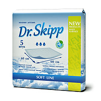 Одноразовые пеленки Dr. Skipp Soft line, 5 шт., 3* 60x60см