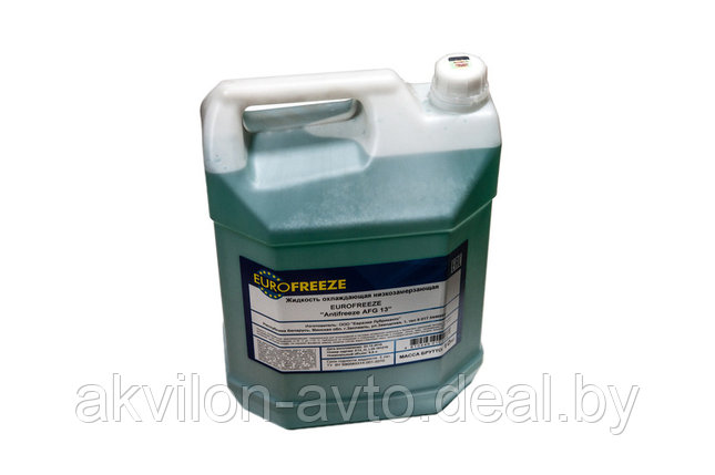 Antifreeze Eurofreeze AFG 13 зел. 8,8 л. (9,8 кг) Жидкость охлаждающая низкозамерзающая, фото 2