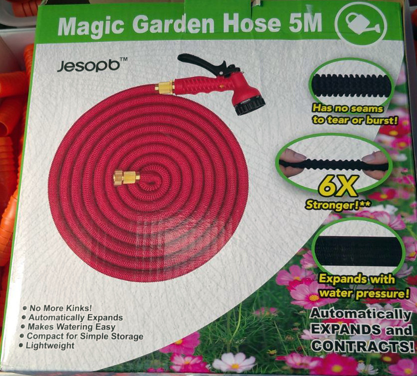 NEW Саморасширяемый садовый шланг для воды Magic Garden Hose 50 FT (5m - 25m) - фото 1 - id-p124040127