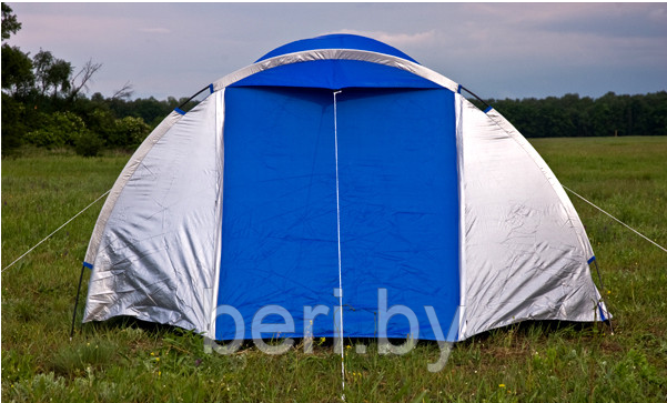 Палатка ACAMPER MONSUN blue 4-местная 3000 мм/ст, 135 + 220 х 225 х 140/125 см - фото 5 - id-p124071694