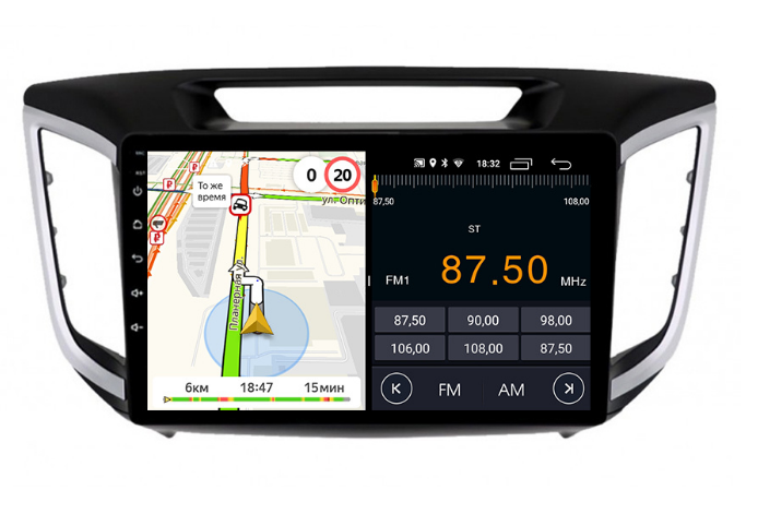 Штатная магнитола Parafar для Hyundai Creta на Android 13 (2/32Gb + 4G)