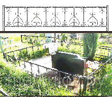 Оградка на могилу рис №4 под заказ, производство в Жодино.