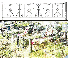 Ограда фигурная, металлическая ограда №10, ограды любых размеров.