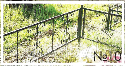 Ограда фигурная, металлическая ограда №10, ограды любых размеров. - фото 2 - id-p1107136