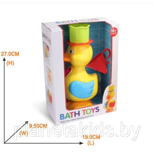Игрушка для купания Веселый Водопад "Уточка", Bath Toys 28х17х9 см (9902) / ZYK-0765 - фото 1 - id-p124080883