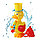 Игрушка для купания Веселый Водопад "Уточка", Bath Toys 28х17х9 см (9902) / ZYK-0765, фото 2