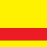 Желтый на красном (1200х600х1,5мм)