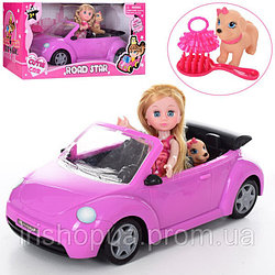 Кукла Road Star с машиной, питомцем с аксессуарами 63016B