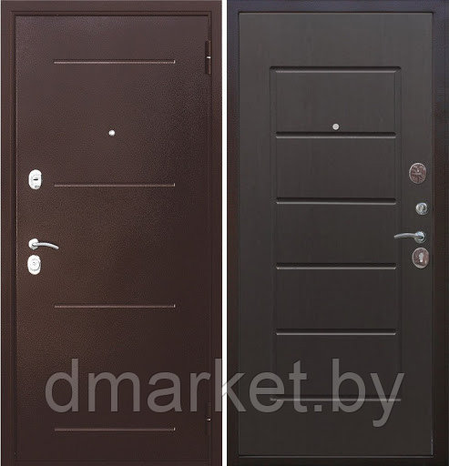 Дверь металлическая Garda 7,5 Гарда Антик Венге, фото 1