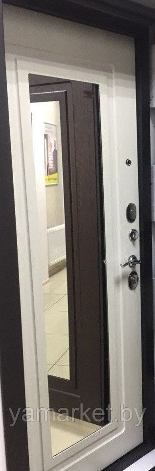 Дверь металлическая Garda Гарда Царское зеркало Муар Белый ясень - фото 3 - id-p124099772