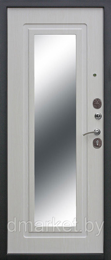 Дверь металлическая Garda Гарда Царское зеркало Муар Белый ясень - фото 2 - id-p124099772