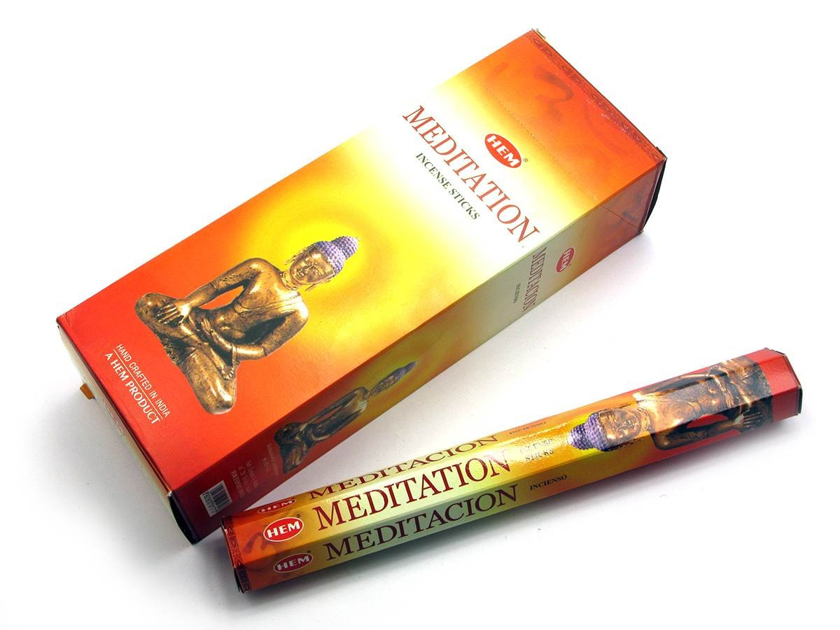 Благовония HEM MEDITATION Медитация, шестигранник, 20 палочек - фото 1 - id-p124099980