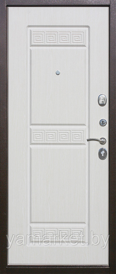 Дверь металлическая Garda Гарда Троя Антик белый ясень - фото 2 - id-p124127271