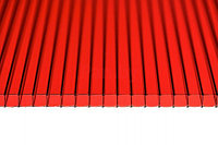 Поликарбонат сотовый TitanPlast Красный 6000*2100*8 мм, 0,9 кг/м2