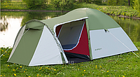 Палатка ACAMPER MONSUN green 4-местная 3000 мм/ст, 135 + 220 х 225 х 140/125 см