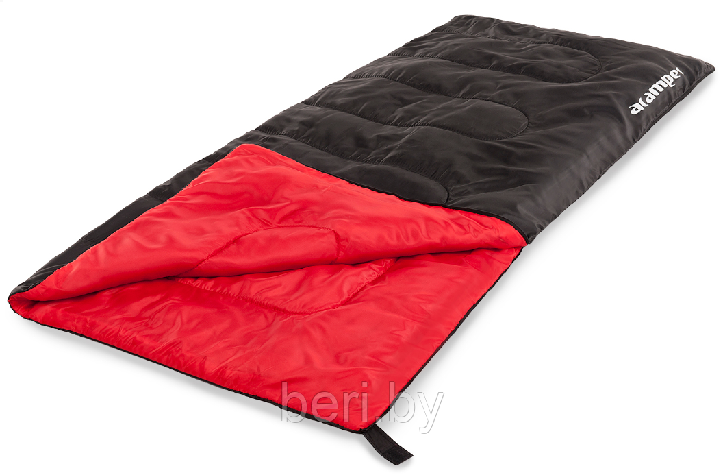 SK-150 Спальный мешок 150г /м2 ACAMPER, 180х70, черно/красный - фото 1 - id-p124137338