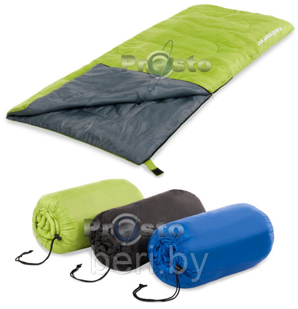 SK-150 Спальный мешок 150г /м2 ACAMPER, 180х70, синий/зеленый - фото 2 - id-p124137339