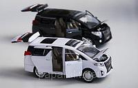 Металлическая машинка минивэн Toyota Alphard Тойота Альфард третье поколение открывается всё 1/24 XLG