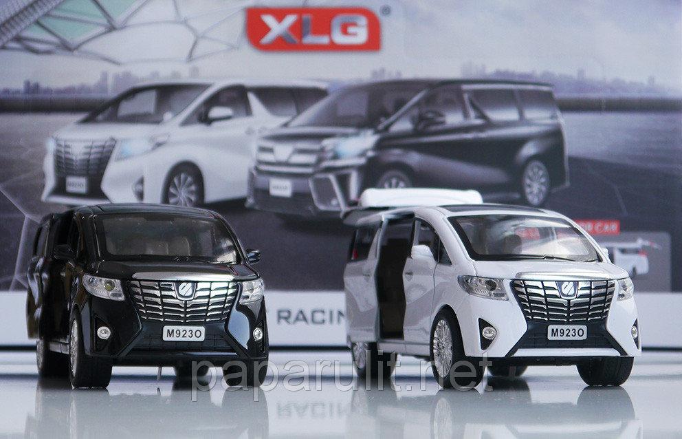 Металлическая машинка минивэн Toyota Alphard Тойота Альфард третье поколение открывается всё 1/24 XLG - фото 4 - id-p124144571