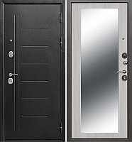 Дверь металлическая Garda Гарда Троя серебро MAXI Белый ясень