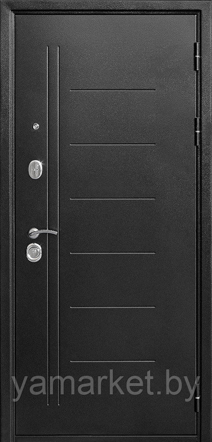 Дверь металлическая Garda Гарда Троя серебро MAXI Белый ясень - фото 3 - id-p124180870